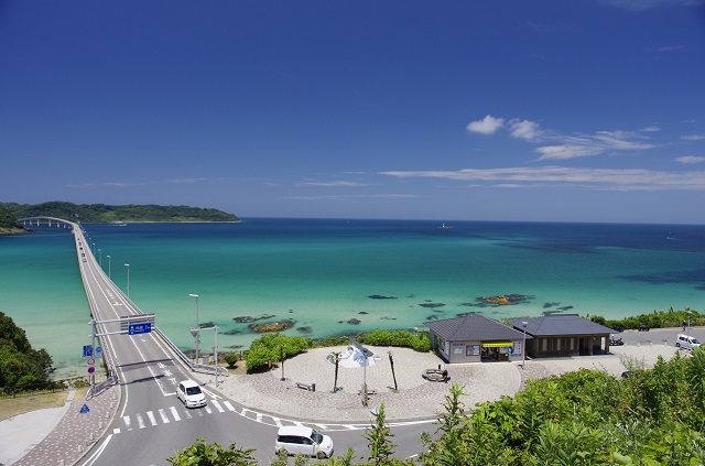 【角島大橋展望台まとめ】絶景スポット・駐車場・ランチ・カフェ徹底解説!!