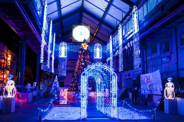 宇部市のイルミネーション【光の街UBE2023】市内3会場がライトアップ!!