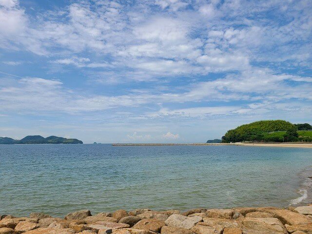 長田海浜公園2024【周南市】バーベキューはできる?家族連れで楽しめる海水浴場