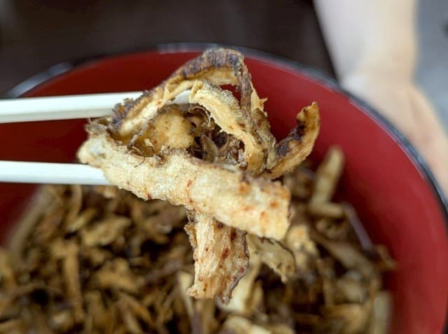 ごぼう麺のごぼうの唐揚げ