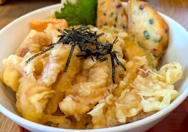 瓦そば本店お多福　天丼アップ