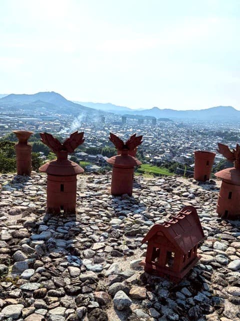 柳井茶臼山古墳からの眺め